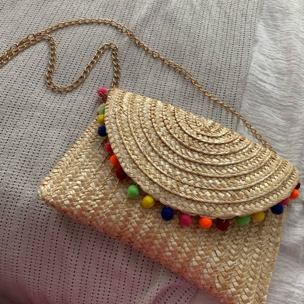Pom Pom crossbody bag